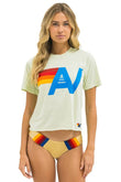 LOGO BOYFRIEND TEE - LIME CREAM