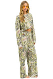 JUNGLE CROPPED CREW SWEATSHIRT RELAXED - SAND