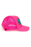 LOS ANGELES WINE & FOOD 2025 VINTAGE LOW RISE TRUCKER - NEON PINK