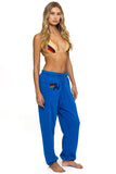 LOGO PRINT UNISEX SWEATPANTS - ADVENTURE BLUE