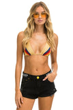 LOW RISE ROCKER JEAN SHORTS - VINTAGE BLACK