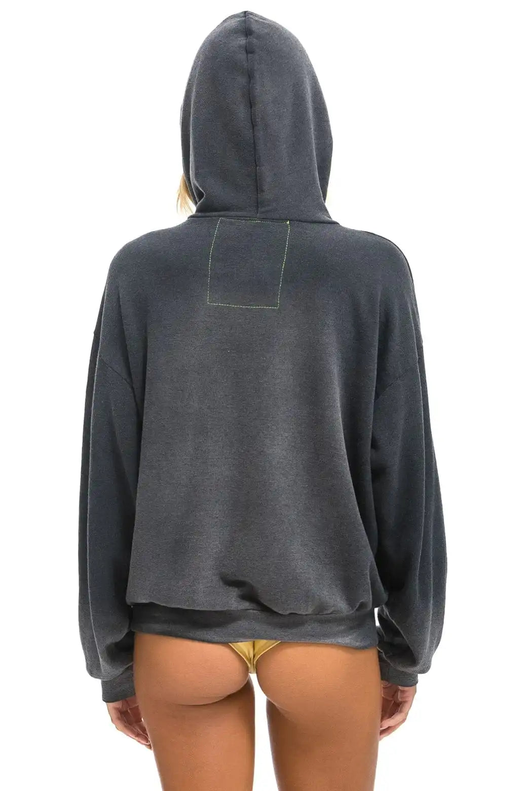 LIVE FREE + ADVENTURE PATCH PULLOVER RELAXED HOODIE - FADED SMOKE