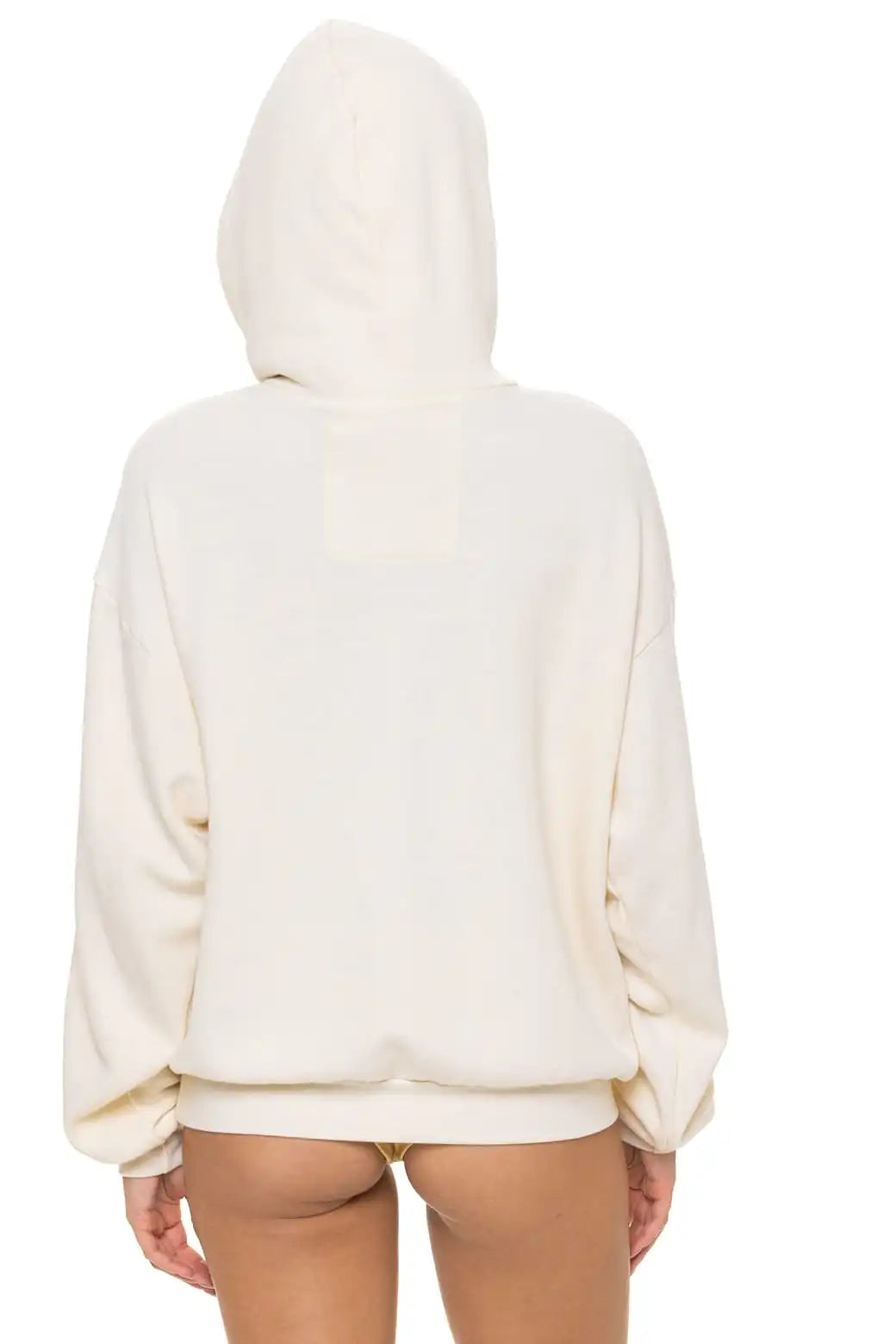 LOGO PULLOVER RELAXED HOODIE - VINTAGE WHITE