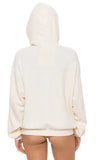 LOGO PULLOVER RELAXED HOODIE - VINTAGE WHITE