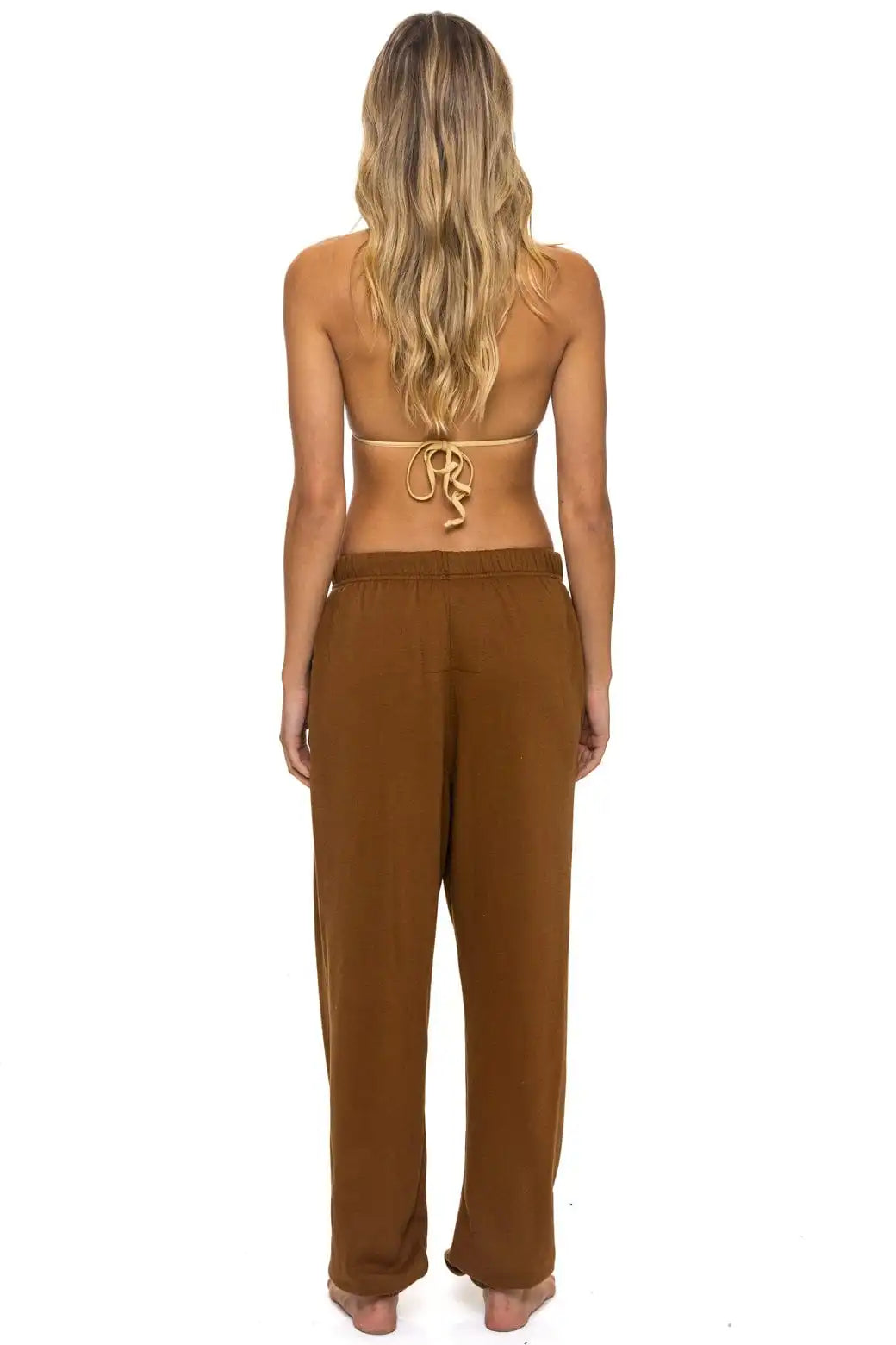 LOGO SWEATPANTS - CINNAMON