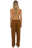 LOGO SWEATPANTS - CINNAMON