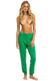 BOLT SWEATPANTS - KELLY GREEN // WHITE