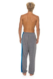 5 STRIPE SWEATPANTS - HEATHER GREY // BLUE