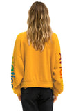 AVIATOR NATION RELAXED VENICE CREW SWEATSHIRT - GOLD