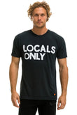LOCALS ONLY TEE - CHARCOAL