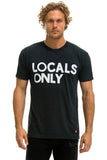 LOCALS ONLY TEE - CHARCOAL