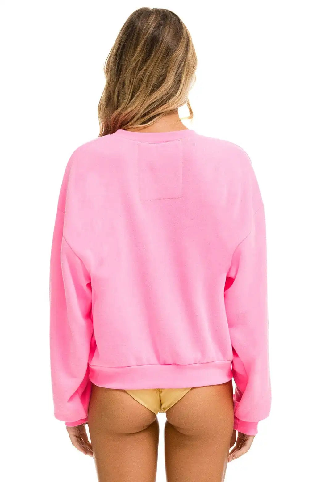 LOVER RELAXED CREW SWEATSHIRT - NEON PINK