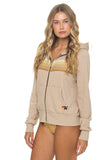 5 STRIPE HOODIE - SAND // TAN