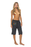AVIATOR NATION VENICE SWEATSHORTS - CHARCOAL