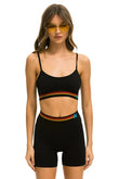 LOGO ADJUSTABLE BRALETTE - BLACK