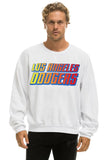LOS ANGELES DODGERS 2026 RELAXED CREW SWEATSHIRT - WHITE
