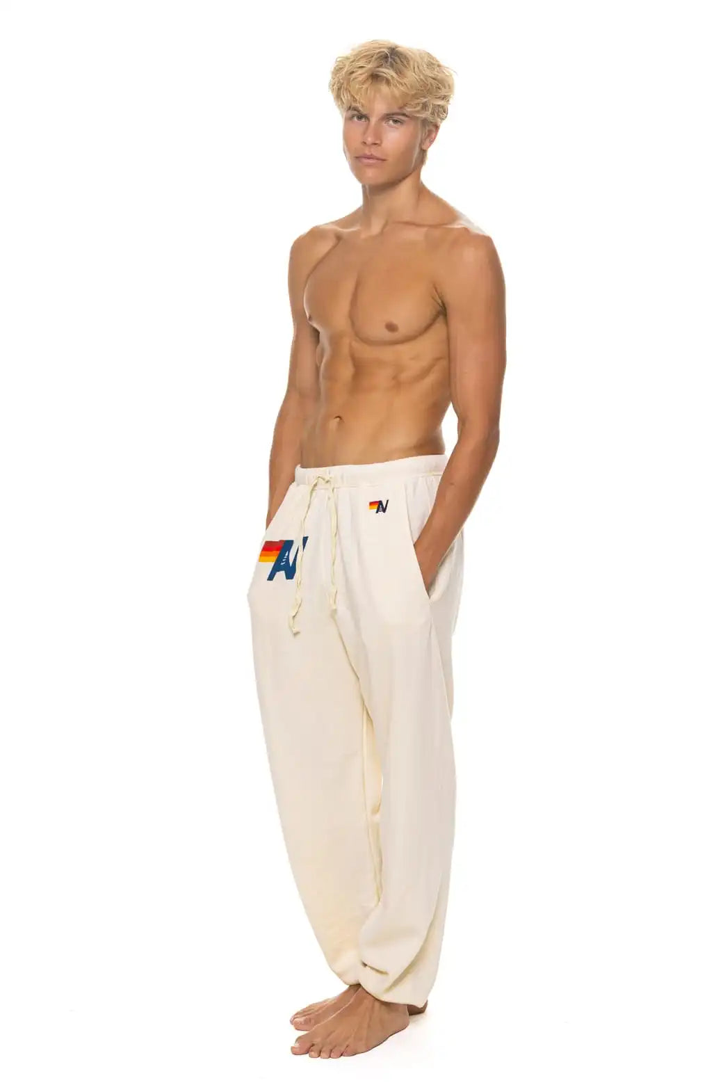 LOGO SWEATPANTS - VINTAGE WHITE