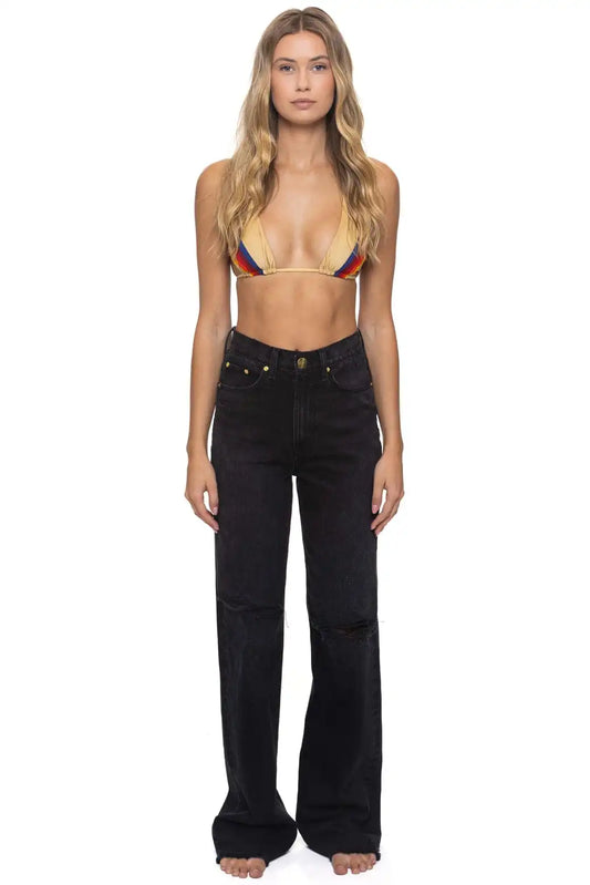 HI RISE WIDE LEG BOLT GYPSY WOMENS JEAN - VINTAGE BLACK