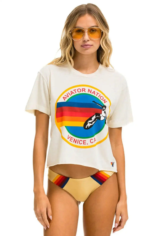 SIGNATURE VENICE BOYFRIEND TEE - VINTAGE WHITE