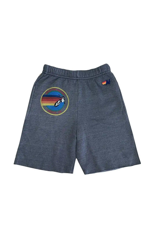 AVIATOR NATION LAGUNA BEACH KIDS SWEATSHORTS - VINTAGE CHARCOAL