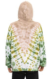 HAND DYED V RELAXED PULLOVER HOODIE - TIE DYE SAND // JUNGLE