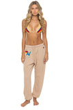 LOGO SWEATPANTS - SAND