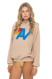 LOGO PULLOVER RELAXED HOODIE - SAND