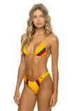5 STRIPE LUXE BIKINI BOTTOMS - HONEY