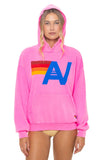 LOGO PULLOVER RELAXED HOODIE - NEON PINK