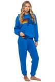 LOGO PULLOVER RELAXED HOODIE - ADVENTURE BLUE