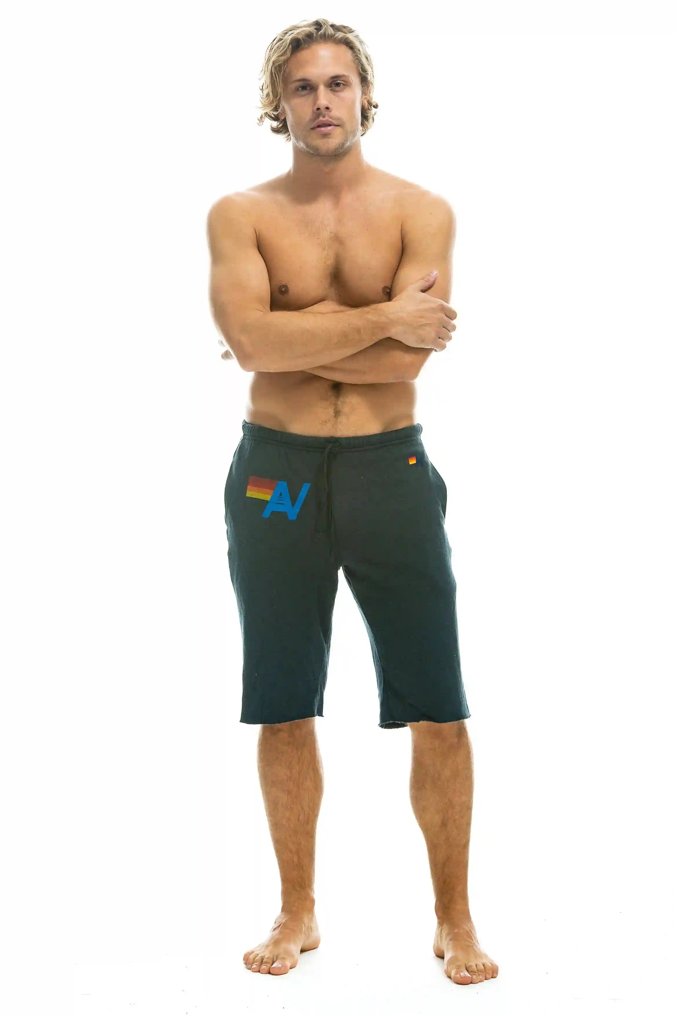 LOGO SWEATSHORTS - CHARCOAL