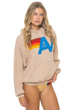 LOGO PULLOVER RELAXED HOODIE - SAND