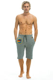 AVIATOR NATION VENICE SWEATSHORTS - HEATHER GREY