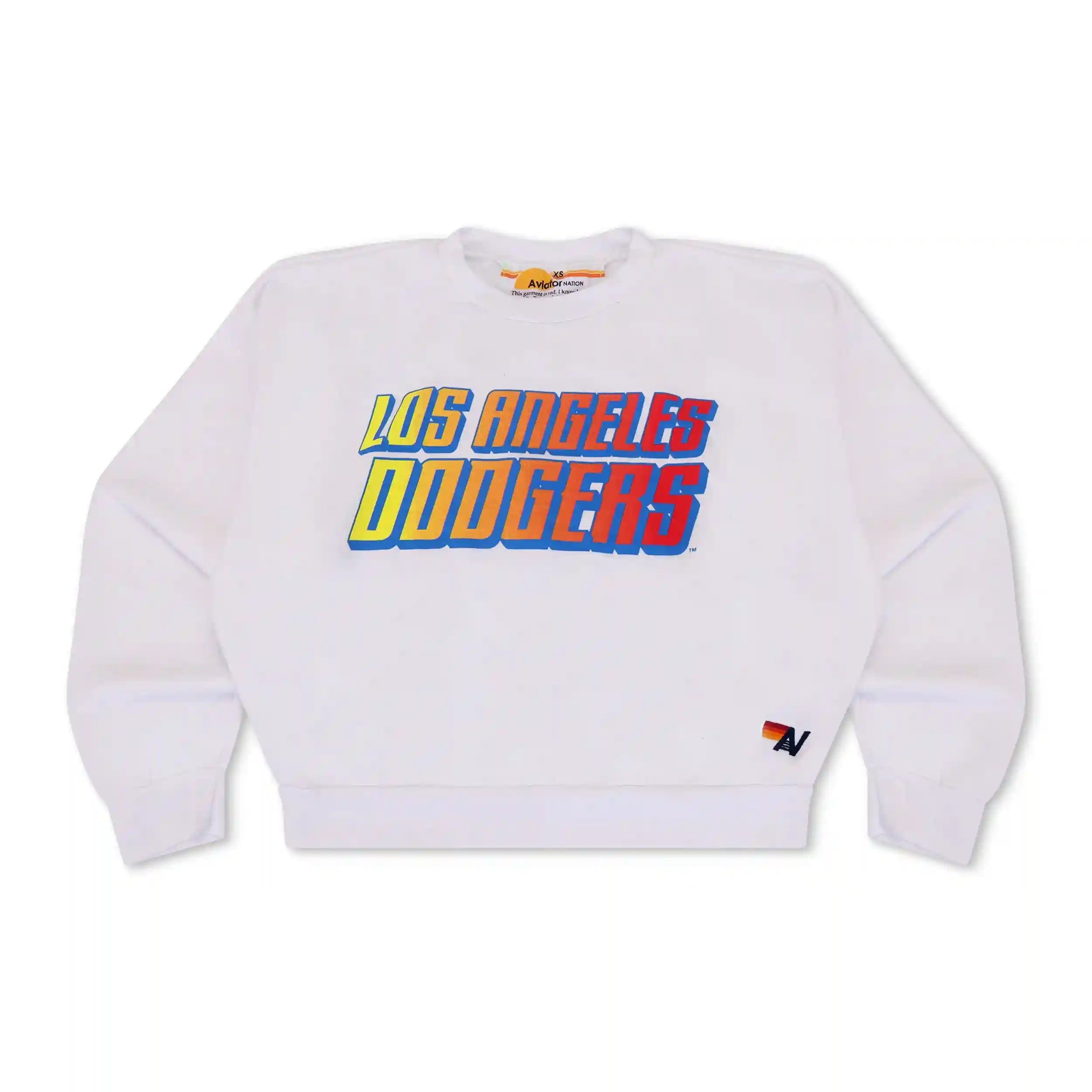 LOS ANGELES DODGERS 2026 RELAXED CREW SWEATSHIRT - WHITE