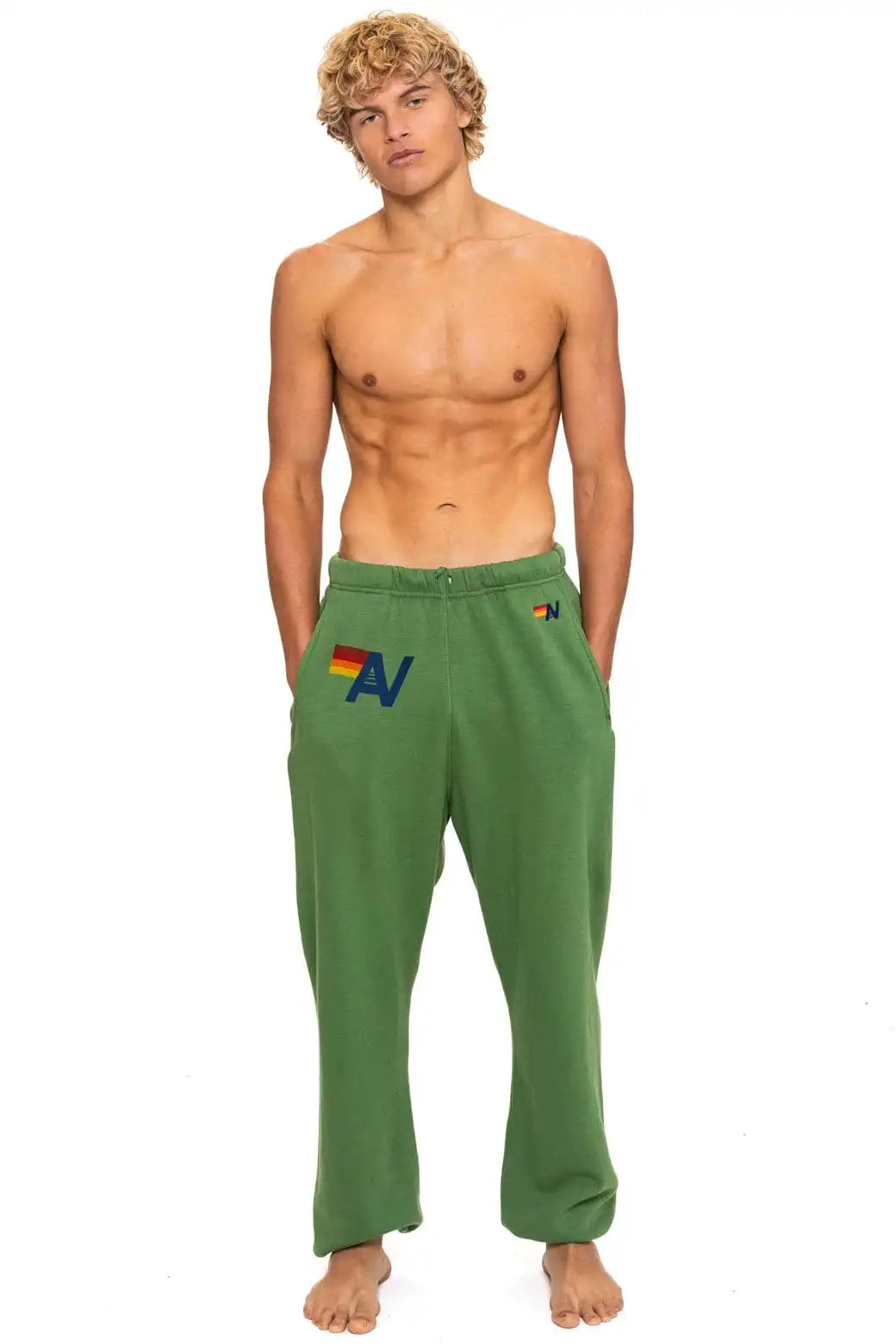 LOGO SWEATPANTS - PALM