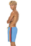 MEN'S 5 STRIPE FLEX SHORTS - SKY