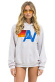 LOGO PULLOVER RELAXED HOODIE - DOVE