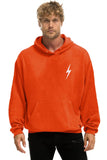 BOLT STITCH RELAXED PULLOVER HOODIE - VINTAGE ORANGE // WHITE