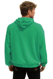 BOLT STITCH RELAXED PULLOVER HOODIE - KELLY GREEN // WHITE