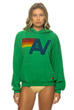 LOGO PULLOVER RELAXED HOODIE - KELLY GREEN