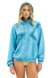 BLAZE PULLOVER HOODIE RELAXED - AQUA // AQUA