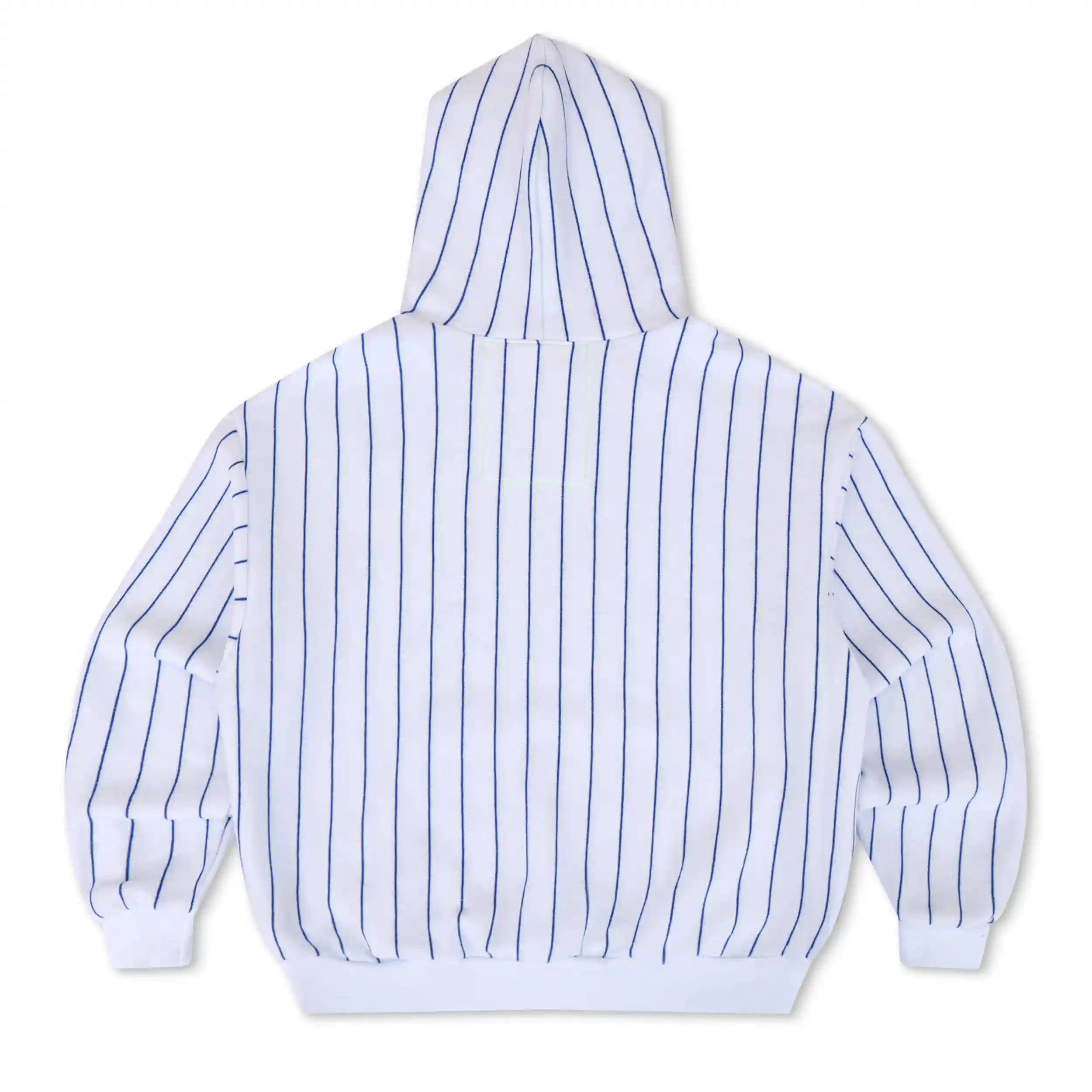 LOS ANGELES DODGERS PINSTRIPE 2026 RELAXED PULLOVER HOODIE - WHITE // BLUE