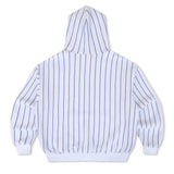 LOS ANGELES DODGERS PINSTRIPE 2026 RELAXED PULLOVER HOODIE - WHITE // BLUE