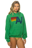 LOGO PULLOVER RELAXED HOODIE - KELLY GREEN