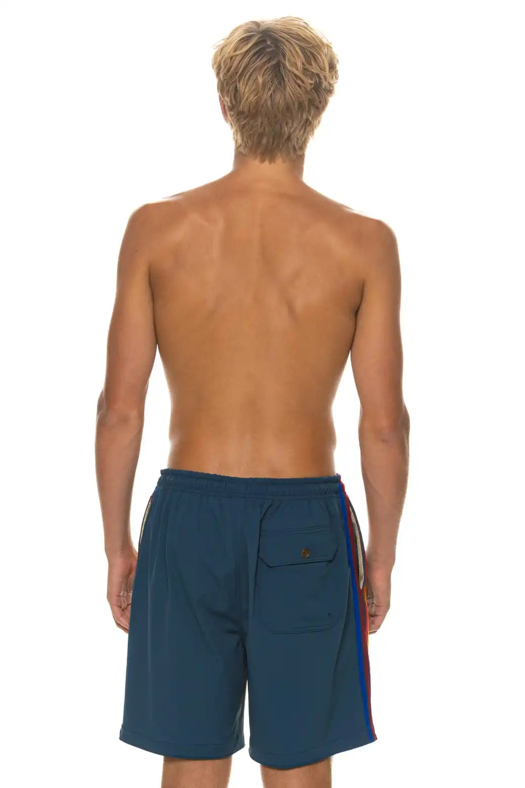 MEN'S 5 STRIPE FLEX SHORTS 7 INCH - DEEP OCEAN