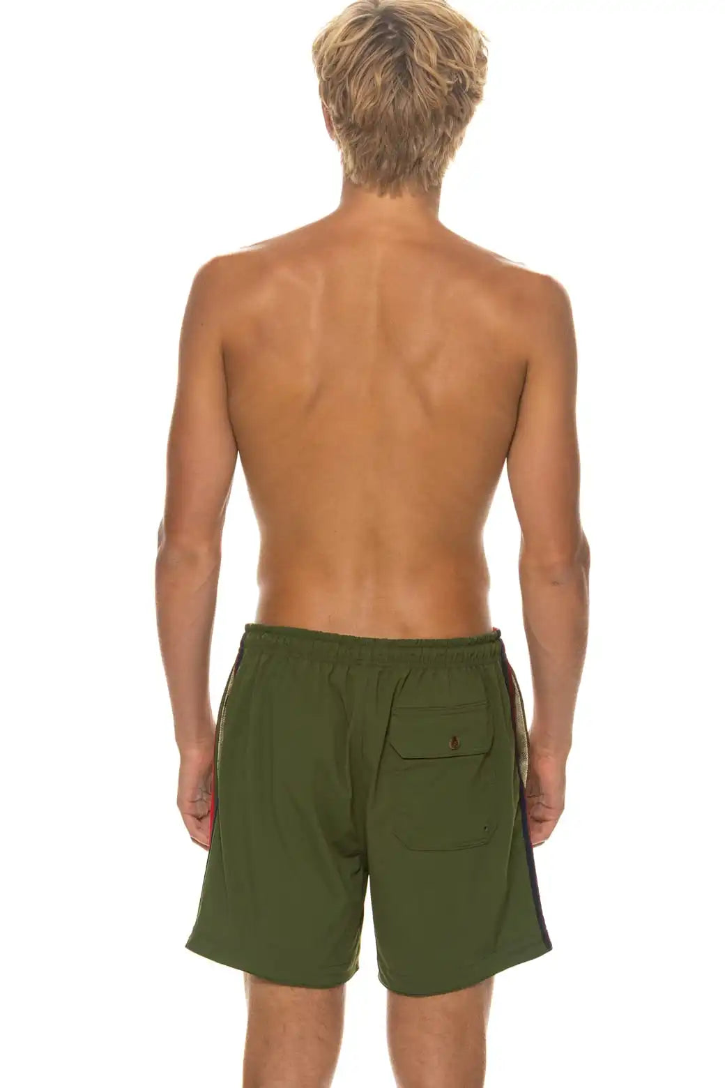 MEN'S 5 STRIPE FLEX SHORTS - GARDEN GREEN