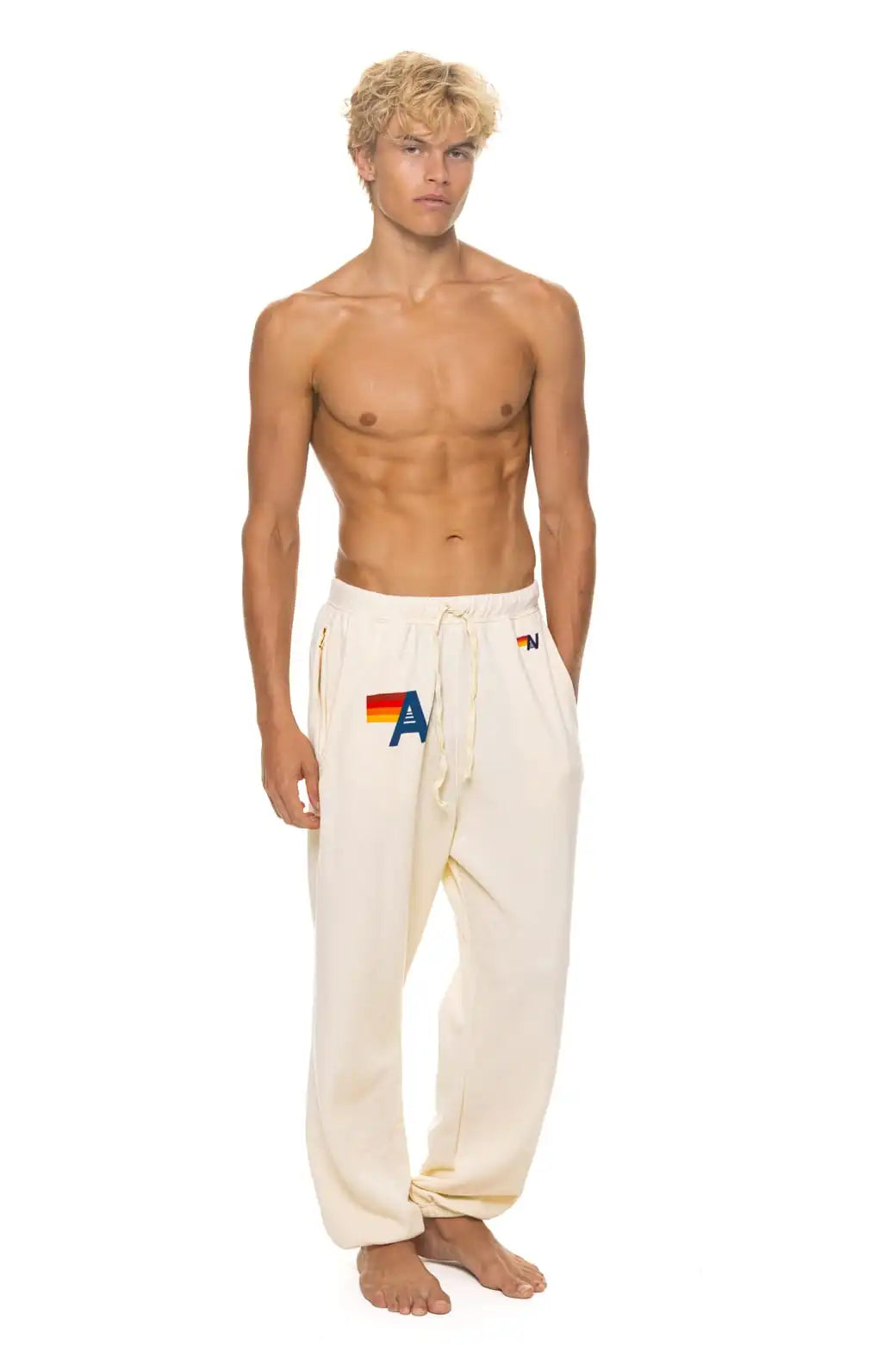 LOGO SWEATPANTS - VINTAGE WHITE