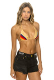 MID RISE BOYFRIEND CUTOFF KEEP SMILING JEAN SHORTS - VINTAGE BLACK