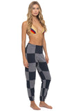 CHECK QUILTED SWEATPANTS - HEATHER // CHARCOAL