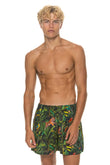 MEN'S COTTON LUXE POPLIN RELAXED SHORT - VINTAGE BLACK // JUNGLE